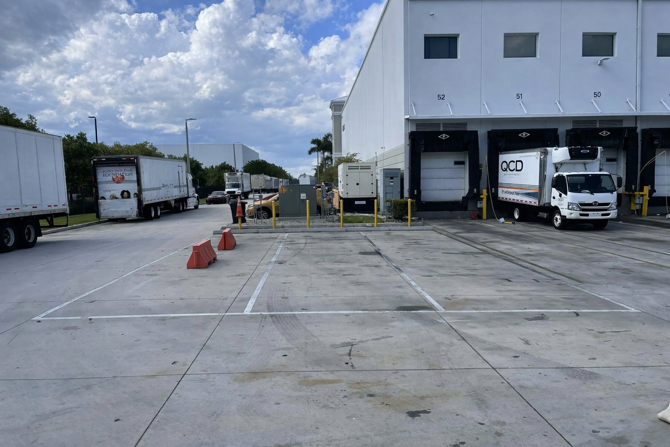 Concrete parking lot building in Burton, MI